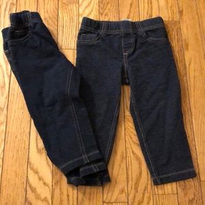 2 pairs Carter’s boys jeggings